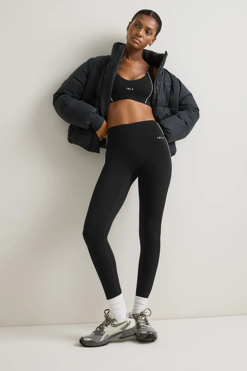 SkinLuxe Contrast Piping Legging - Shadow Black sold by TALA product image thumbnail 5