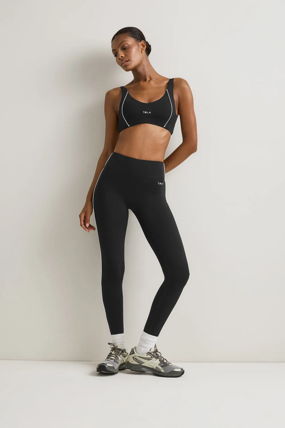 SkinLuxe Contrast Piping Legging - Shadow Black sold by TALA product image thumbnail 3