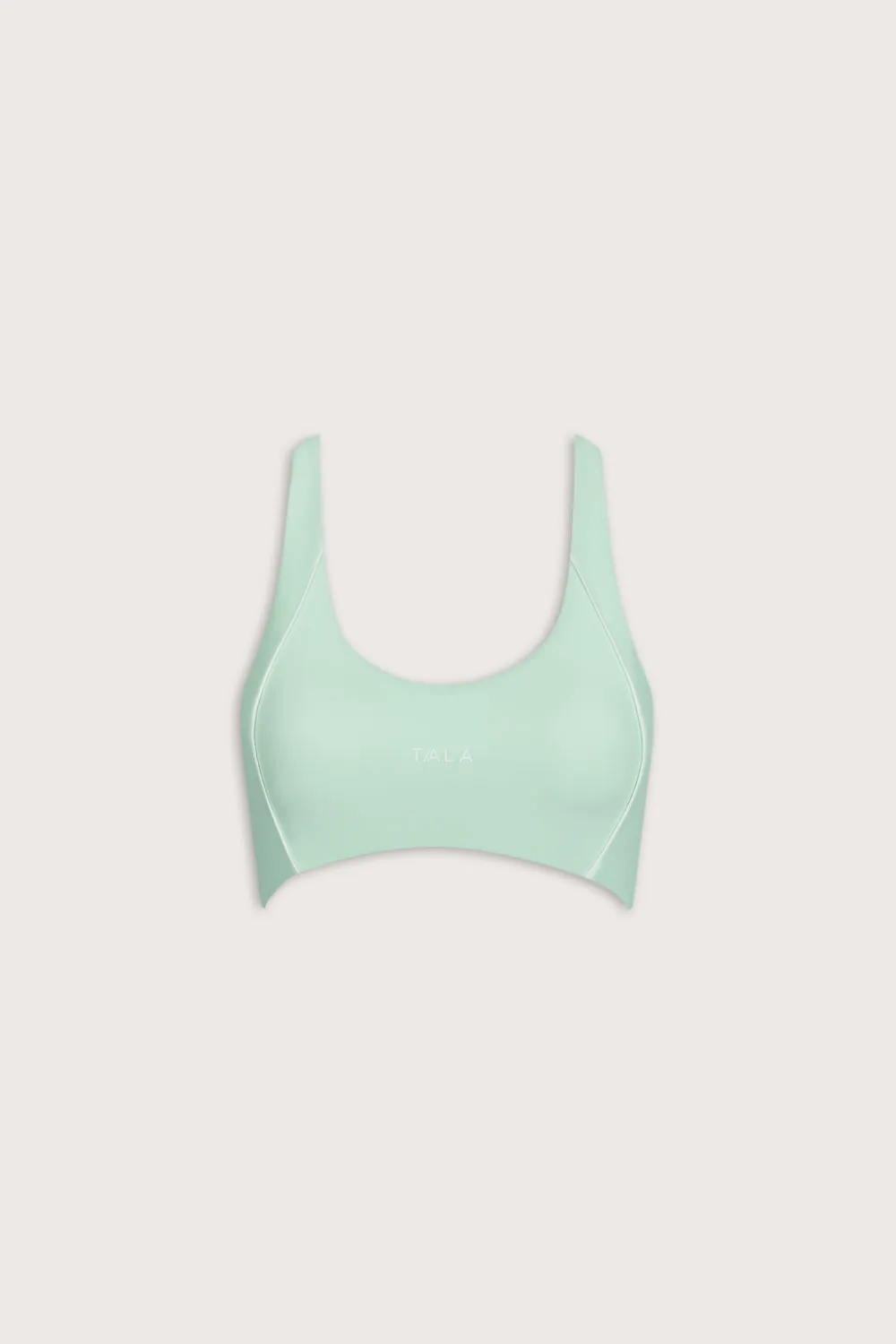 SkinLuxe Contrast Piping Sports Bra - Soft Mint sold by TALA product image thumbnail 2