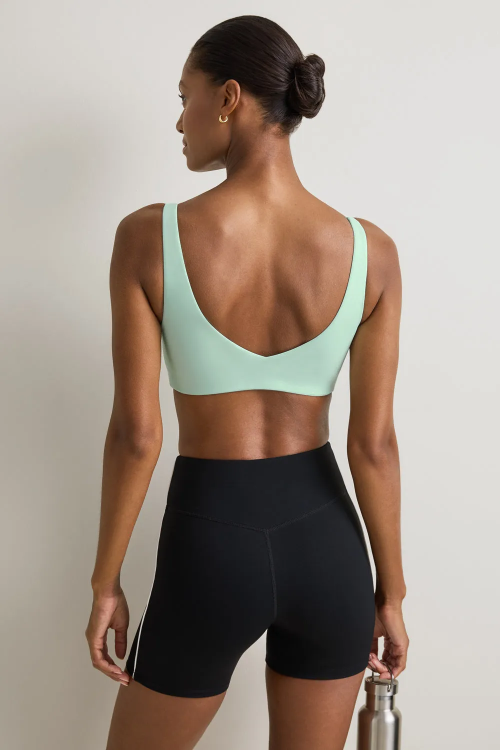 SkinLuxe Contrast Piping Sports Bra - Soft Mint sold by TALA product image thumbnail 4