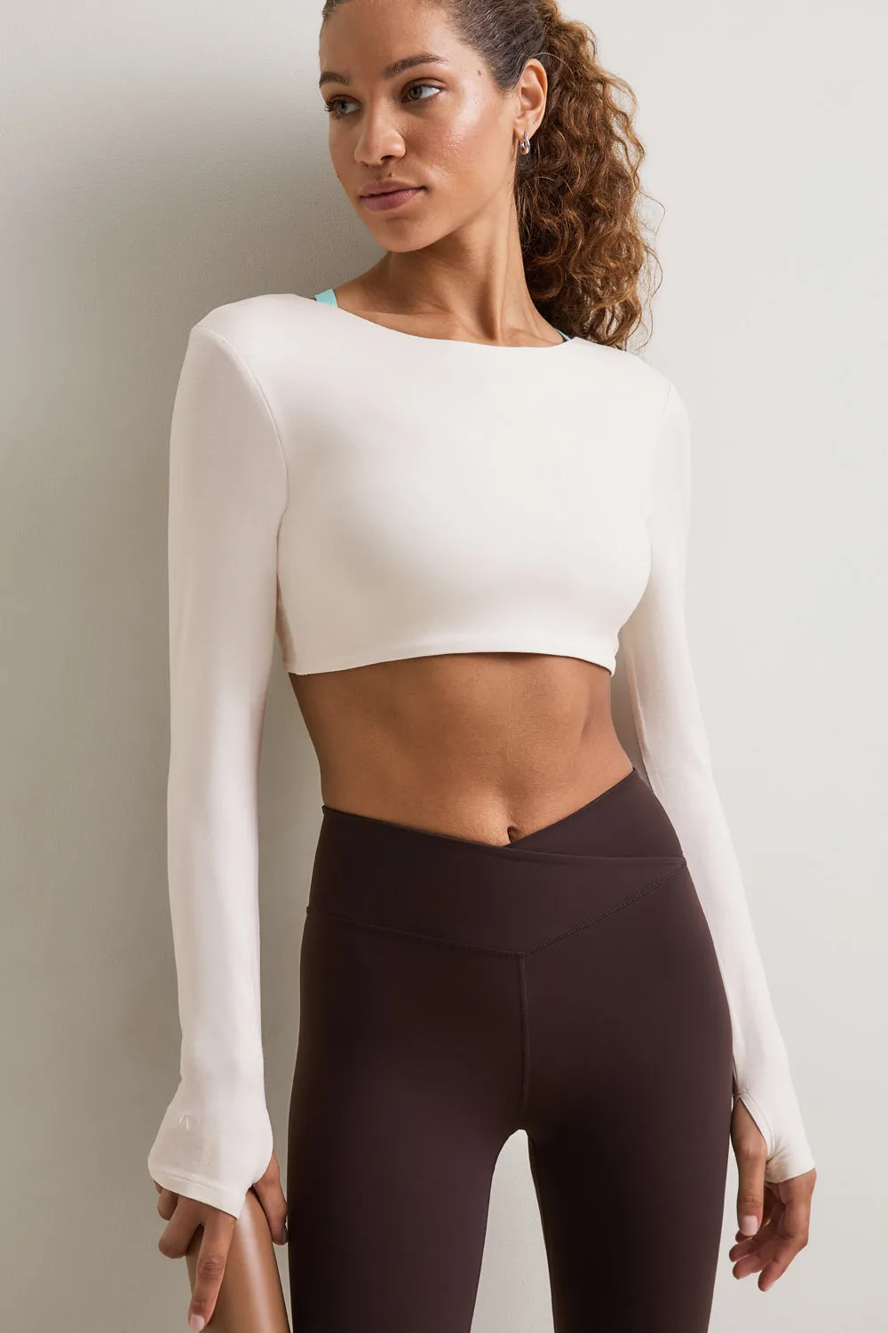 Multiway Long Sleeve Tie Top - Ivory sold by TALA product image thumbnail 3