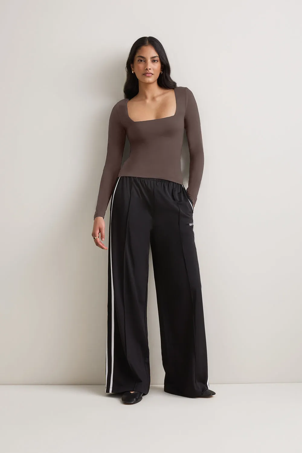 365 Square Neck Long Sleeve Top - Mocha Brown sold by TALA product image thumbnail 3