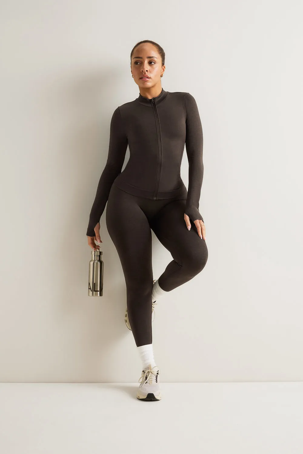 Sculpt Seamless Longline Jacket - Espresso Brown sold by TALA product image thumbnail 5