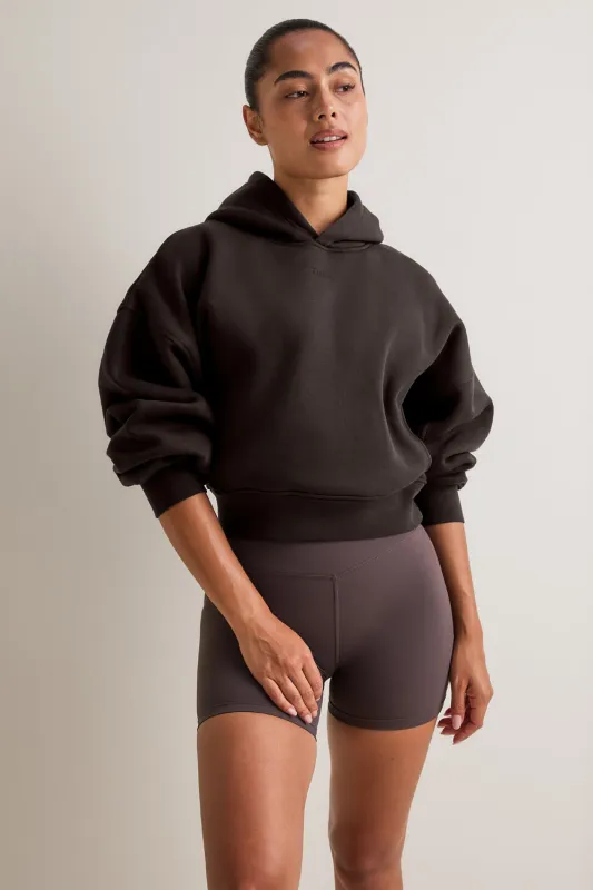 Cocoon Pull Over Hoodie - Americano made by TALA