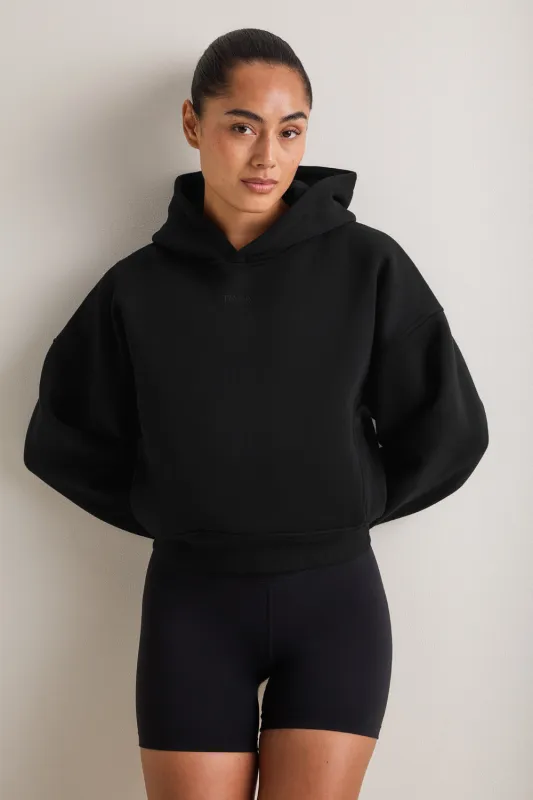 Cocoon Pull Over Hoodie - Black made by TALA