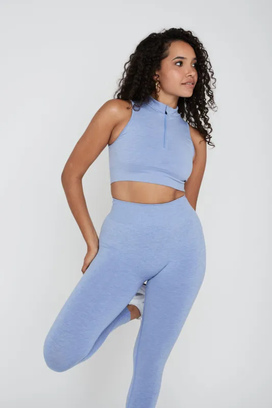 SCULPT SEAMLESS ZAHARA SPORTS BRA - VIOLET MARL sold by TALA