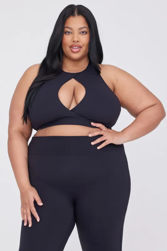 DayFlex Cut Out Centre Bra - Shadow Black sold by TALA