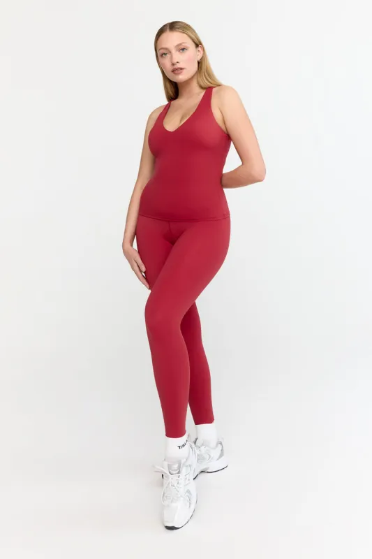 SkinLuxe High Waisted Legging - Retro Red sold by TALA