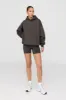 LOVE MORE OVERSIZED HOODIE - SLATE BROWN sold by TALA