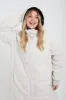POLAR LONG LINE PUFFER COAT - OAT MILK sold by TALA