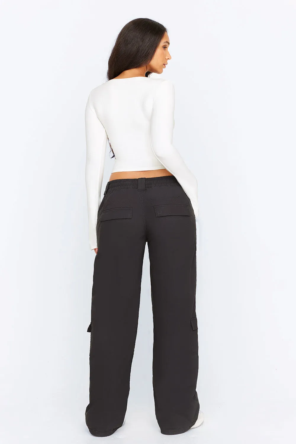 365 SCULPTING LOUNGE SPLIT LONG SLEEVE TOP - COCONUT MILK sold by TALA product image thumbnail 5