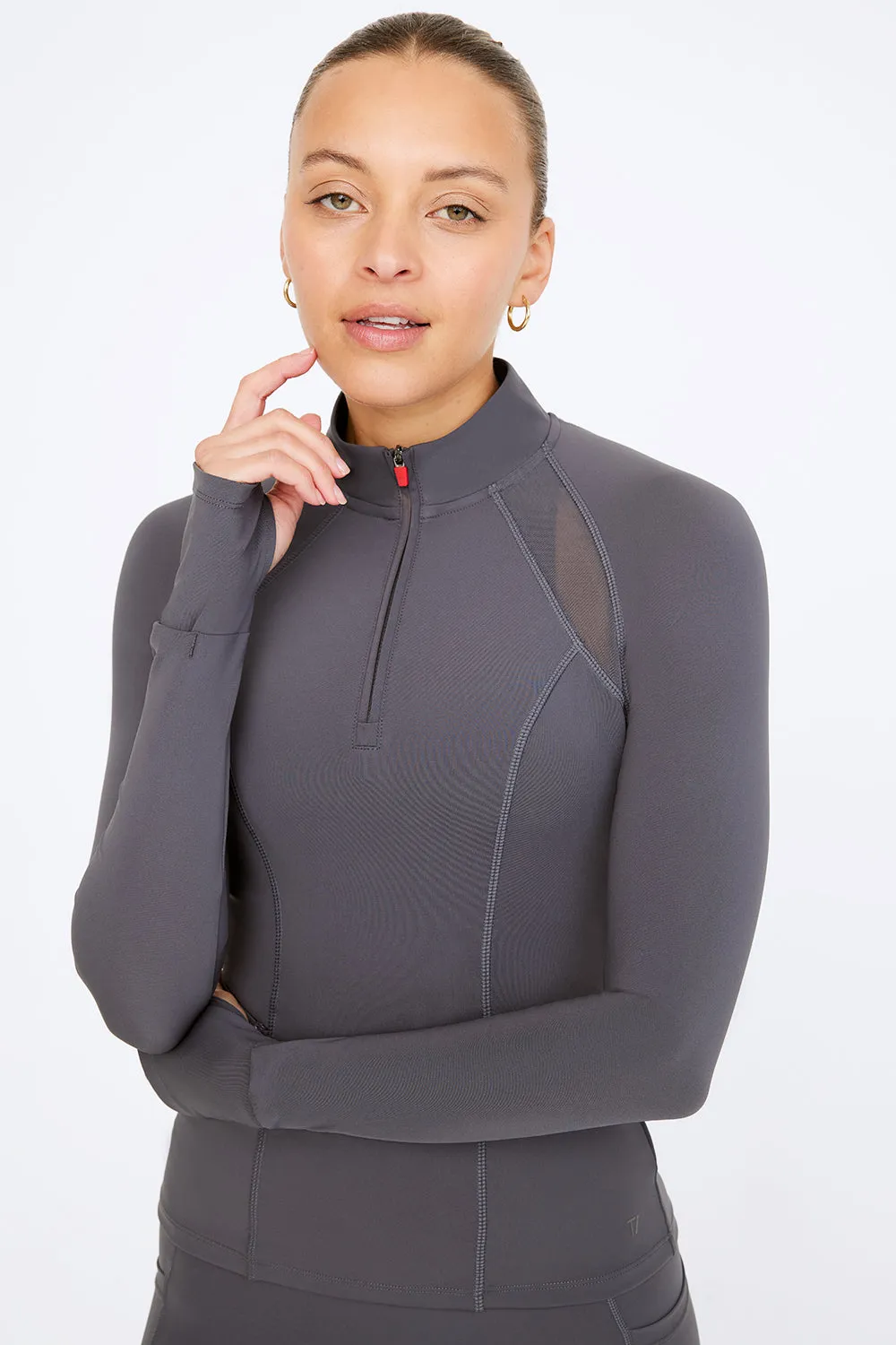 FormTech Quarter Zip Long Sleeve Running Top - Graphite sold by TALA product image thumbnail 4