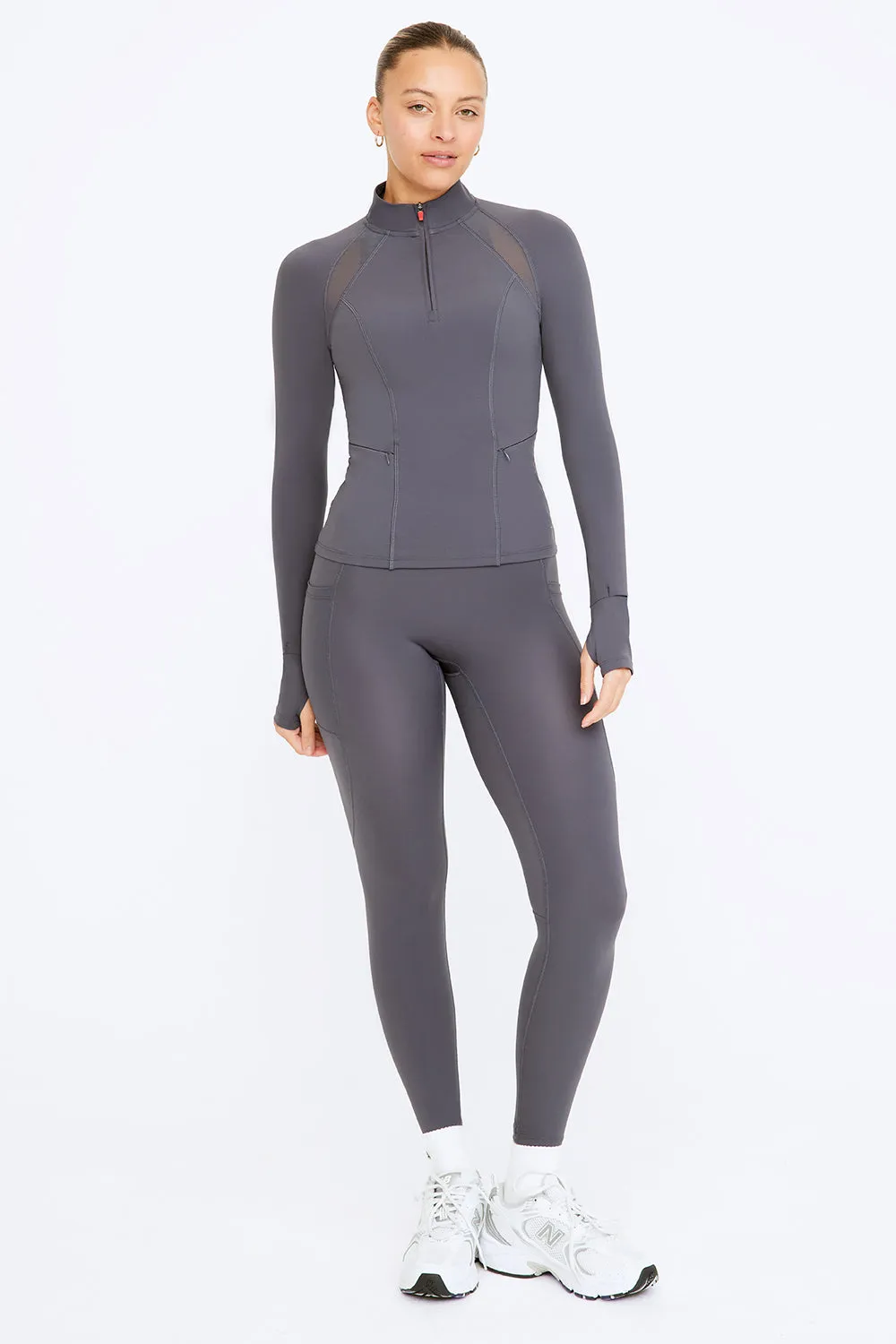 FormTech Quarter Zip Long Sleeve Running Top - Graphite sold by TALA product image thumbnail 5