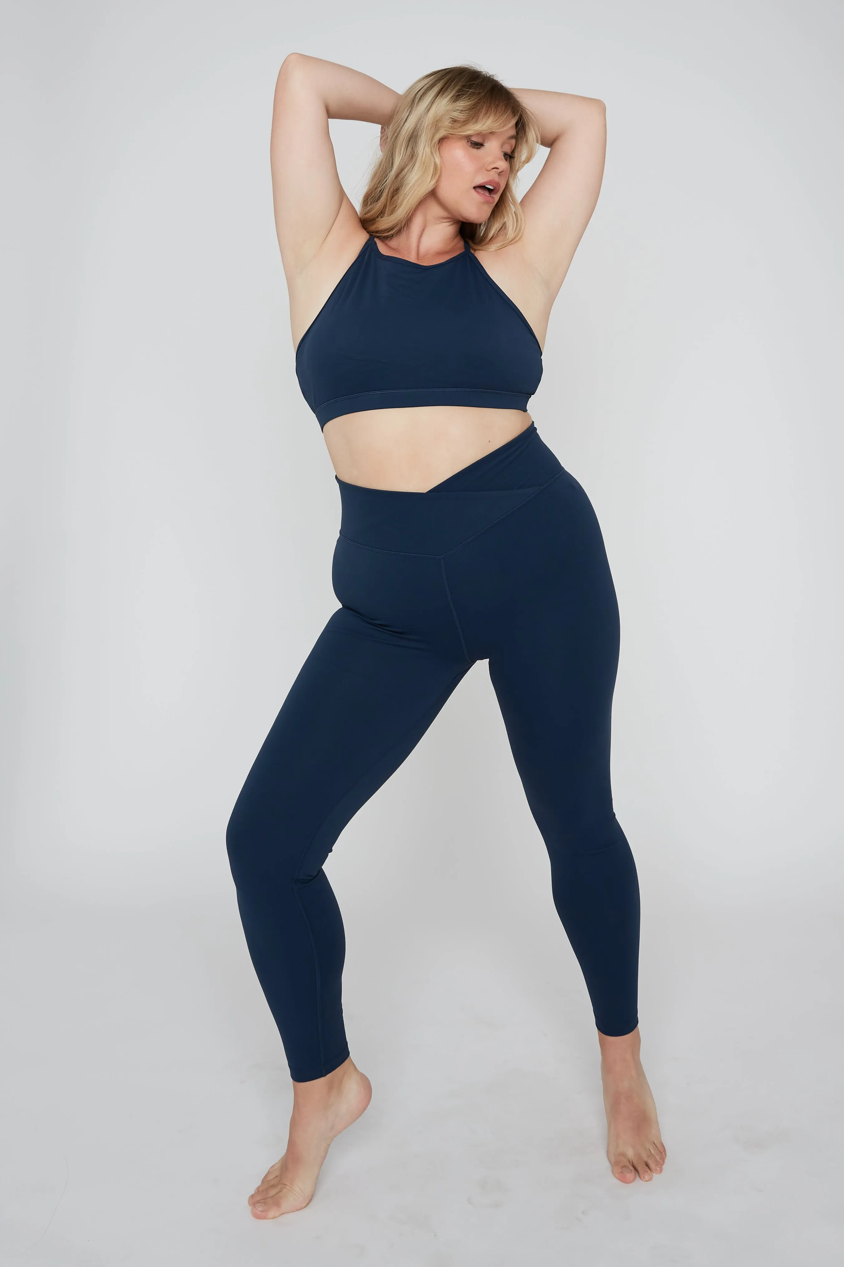 DAYFLEX WRAP HIGH WAISTED LEGGING - SEA BLUE sold by TALA