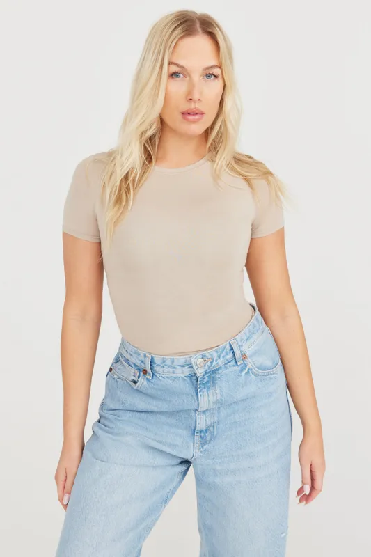 365 SHORT SLEEVE T-SHIRT - SAND sold by TALA