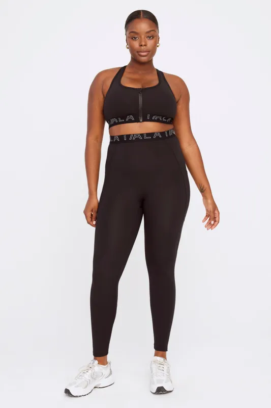 FORMTECH SIDE POCKET RUNNING LEGGING- BLACK sold by TALA