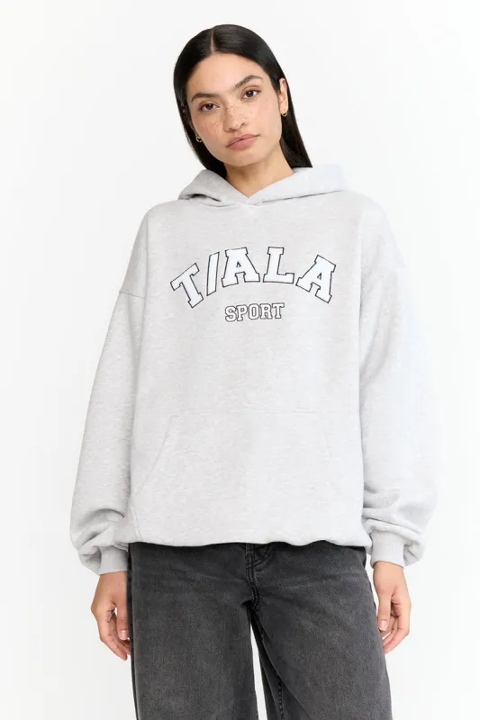 Oversized Club Hoodie - Grey Marl sold by TALA