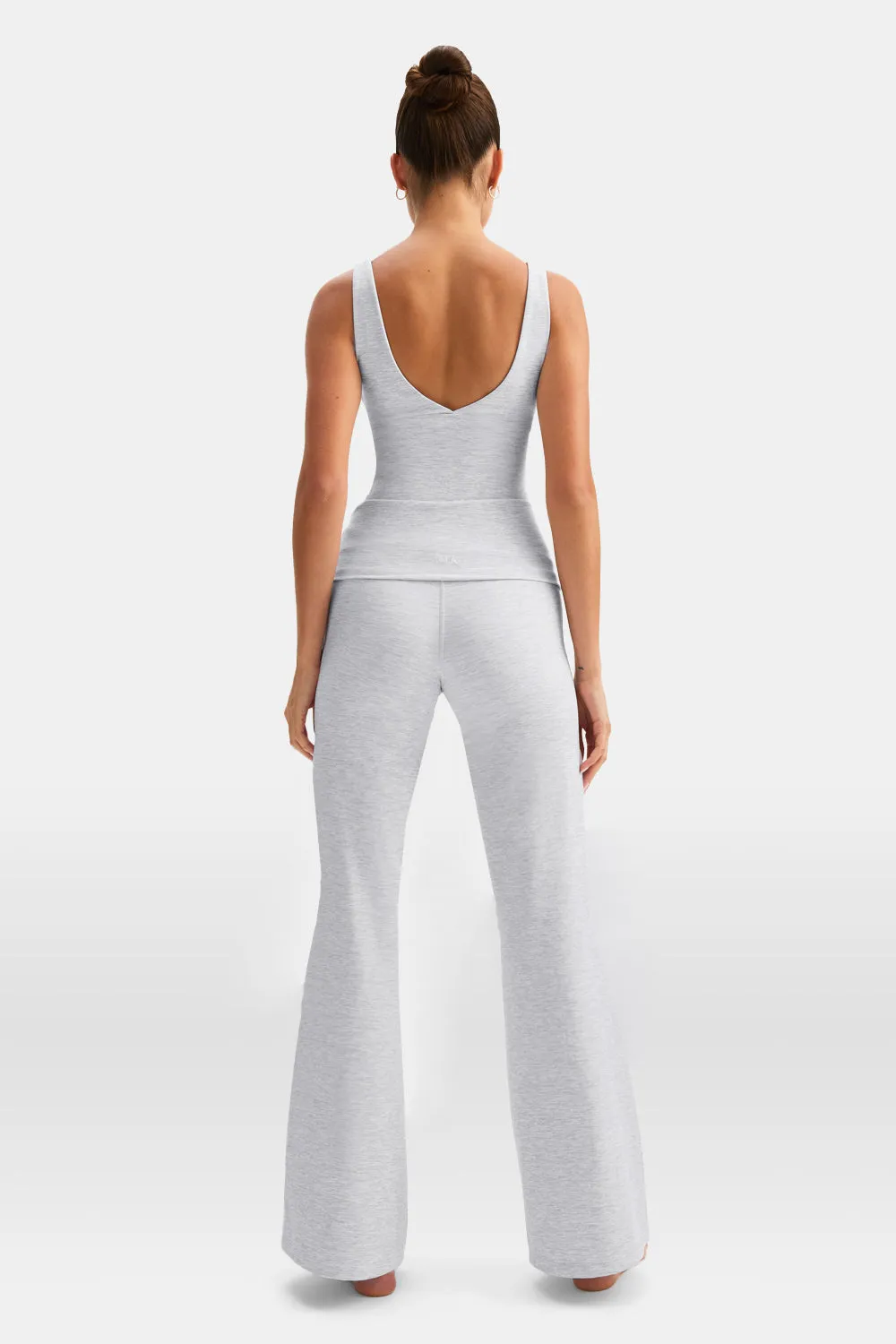 DayFlex Multiway Fold Waist Flared Yoga Pant - Grey Marl sold by TALA product image thumbnail 2