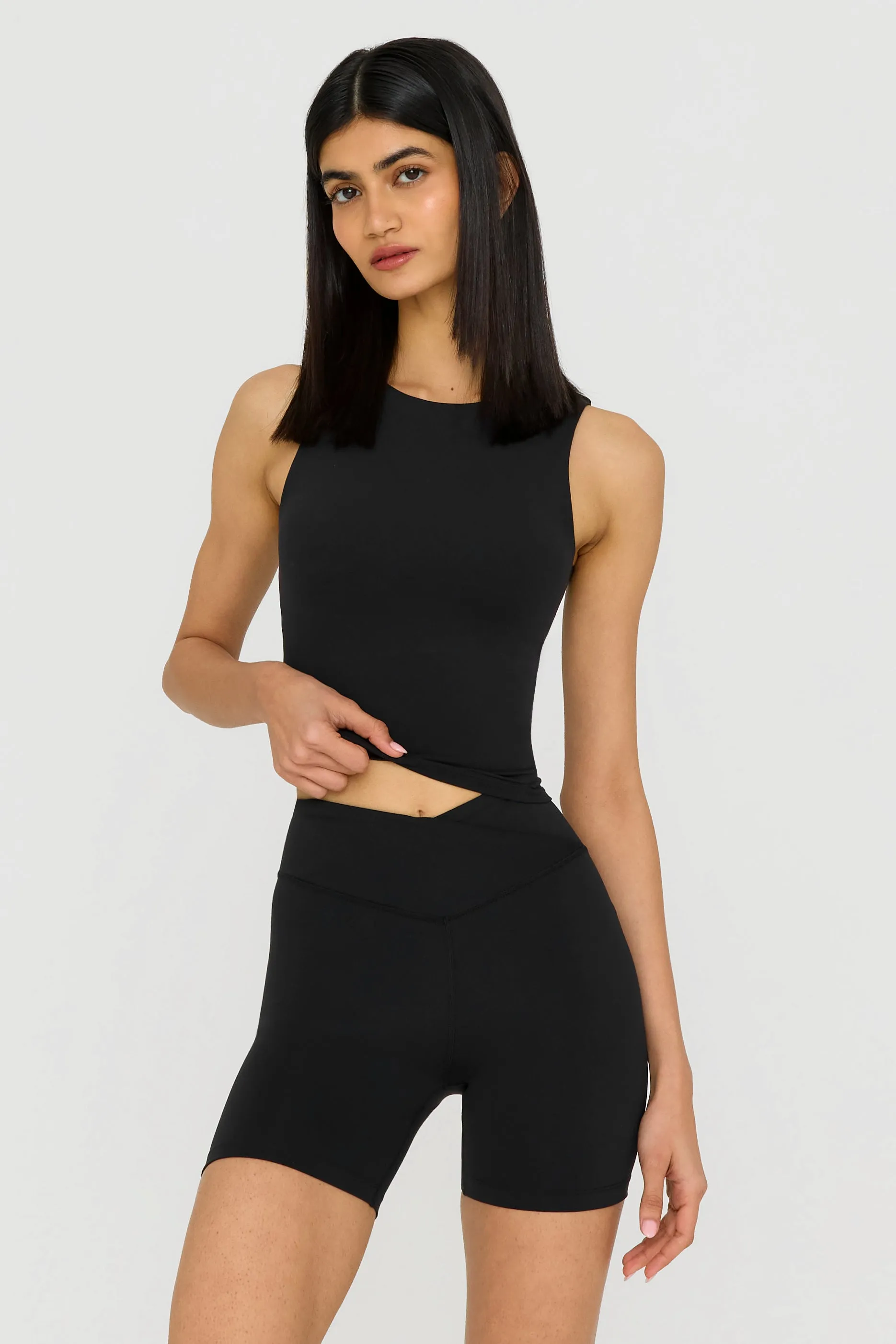 DayFlex Built-In Support Tank Top - Shadow Black sold by TALA