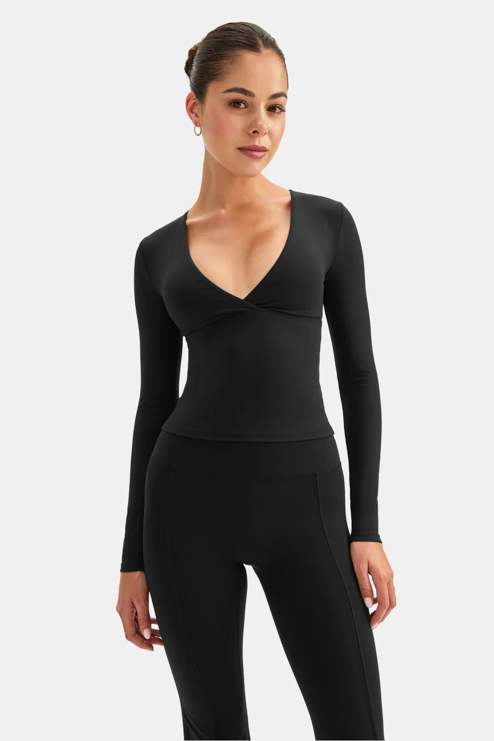 DayFlex V Neck Top - Shadow Black sold by TALA