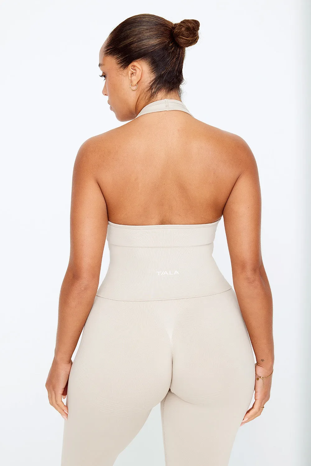 SCULPT SEAMLESS HALTER TANK - CHAI MARL sold by TALA product image thumbnail 5