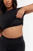 DAYFLEX BUILT-IN SUPPORT ESSENTIAL T-SHIRT - SHADOW BLACK sold by TALA