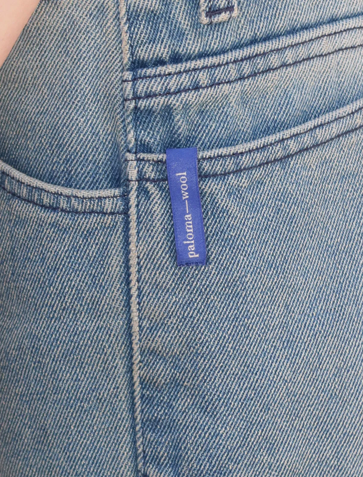 パンツ Paloma wool no 2053 / Ulsan ULSAN-Relaxed fit, washed denim pants with forward seams and