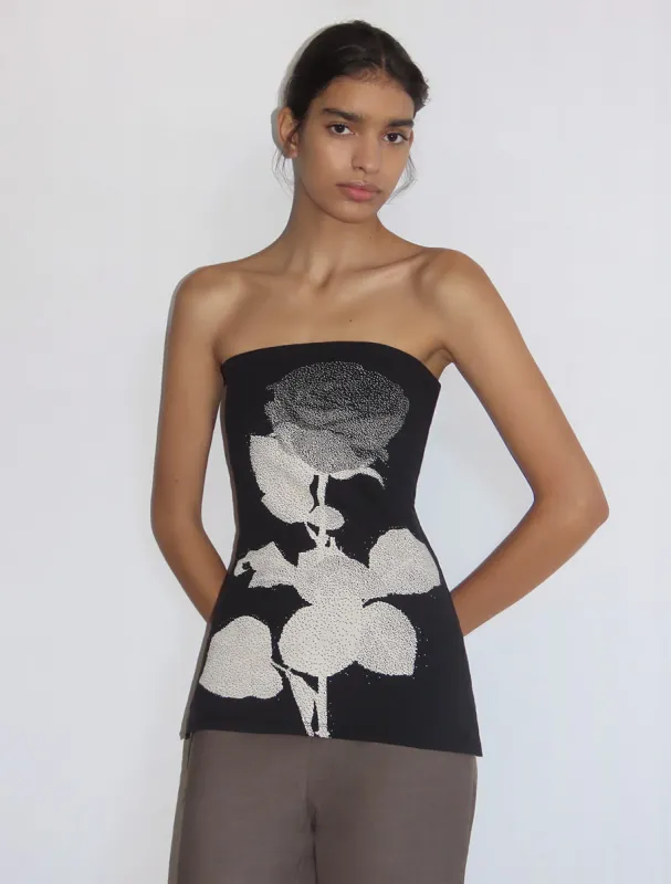 パロマウール floral-print strapless tank top paloma wool floral