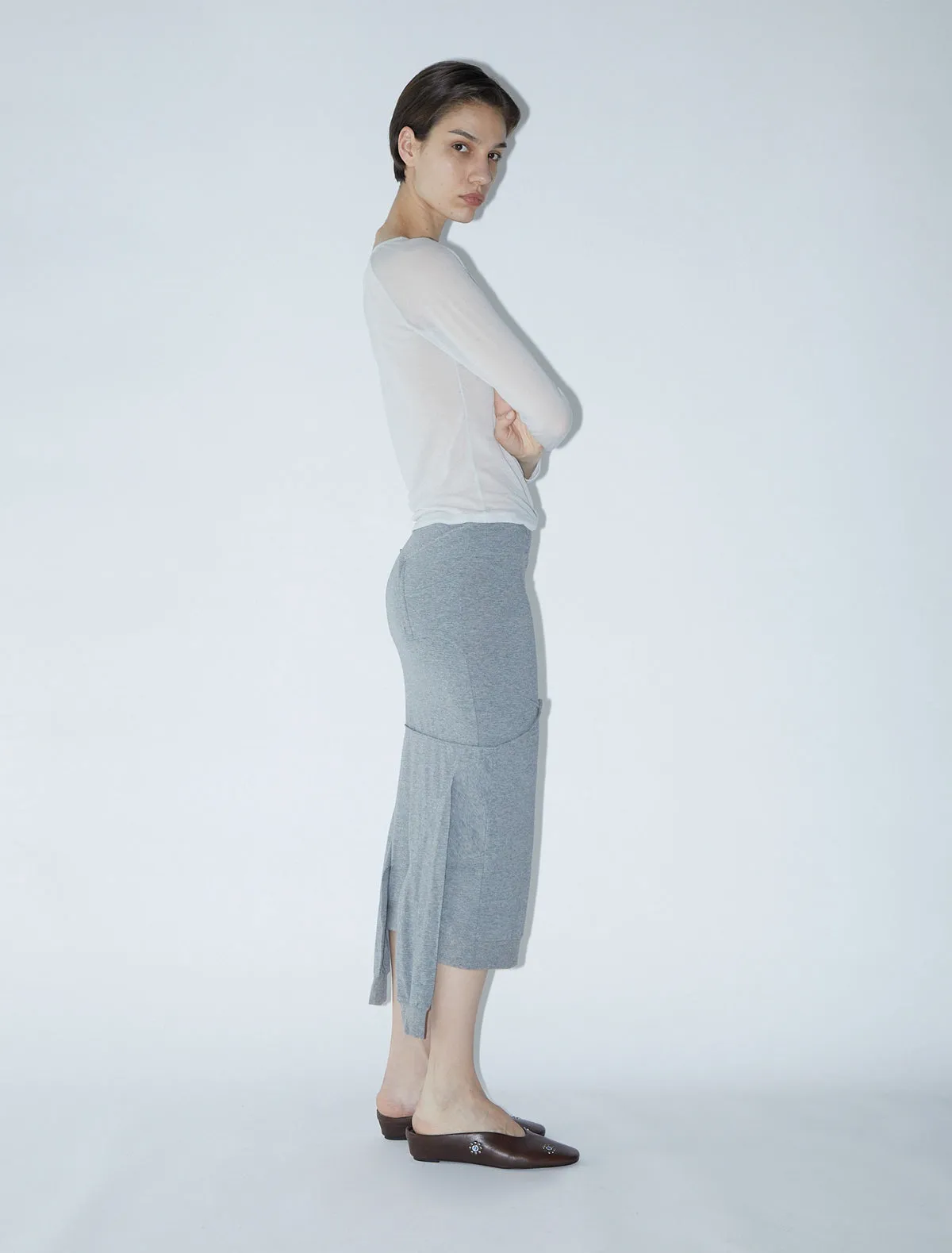 no 2382 / Folded T-Shirt Skirt sold by Paloma Wool product image thumbnail 3