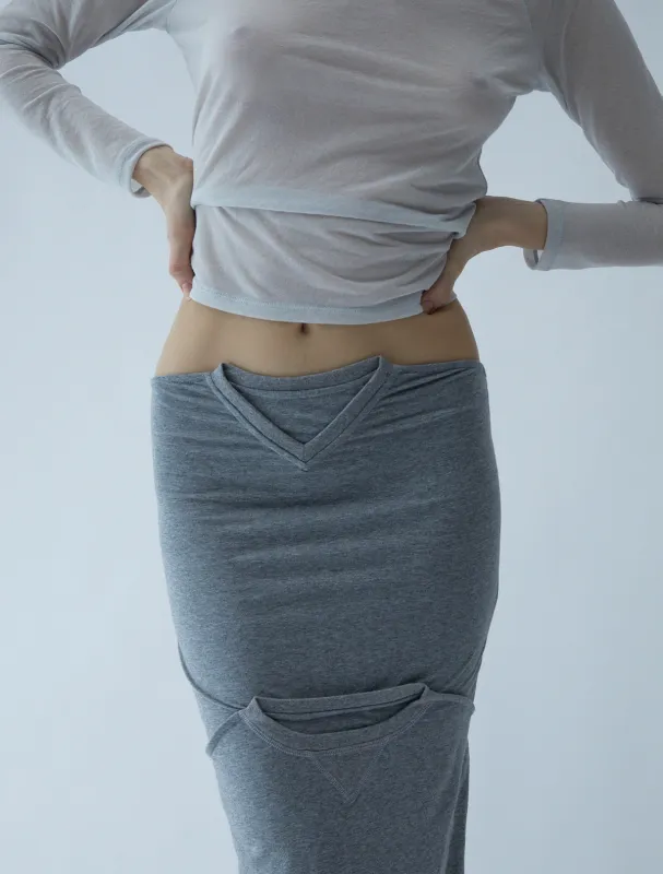 no 2382 / Folded T-Shirt Skirt sold by Paloma Wool