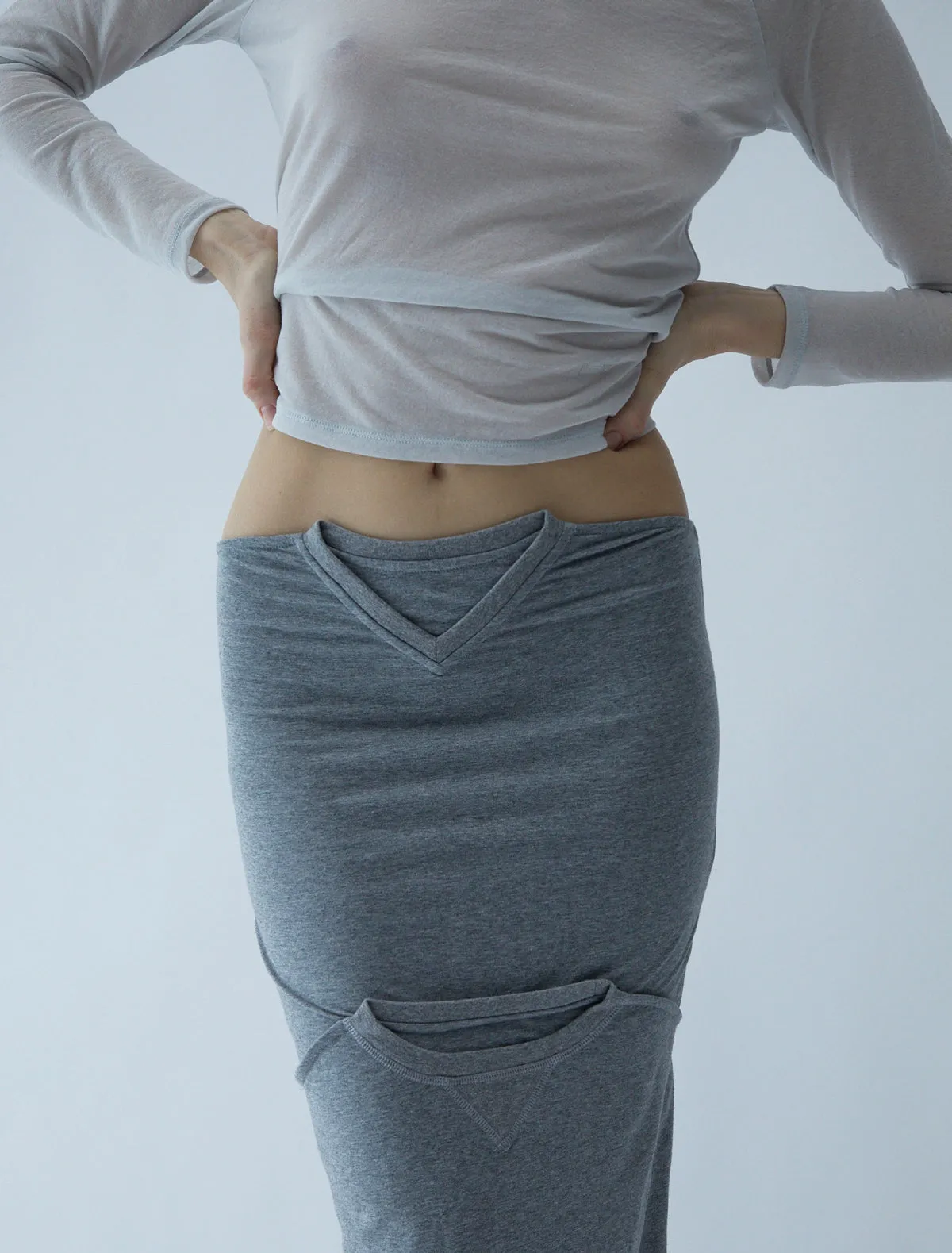 no 2382 / Folded T-Shirt Skirt sold by Paloma Wool
