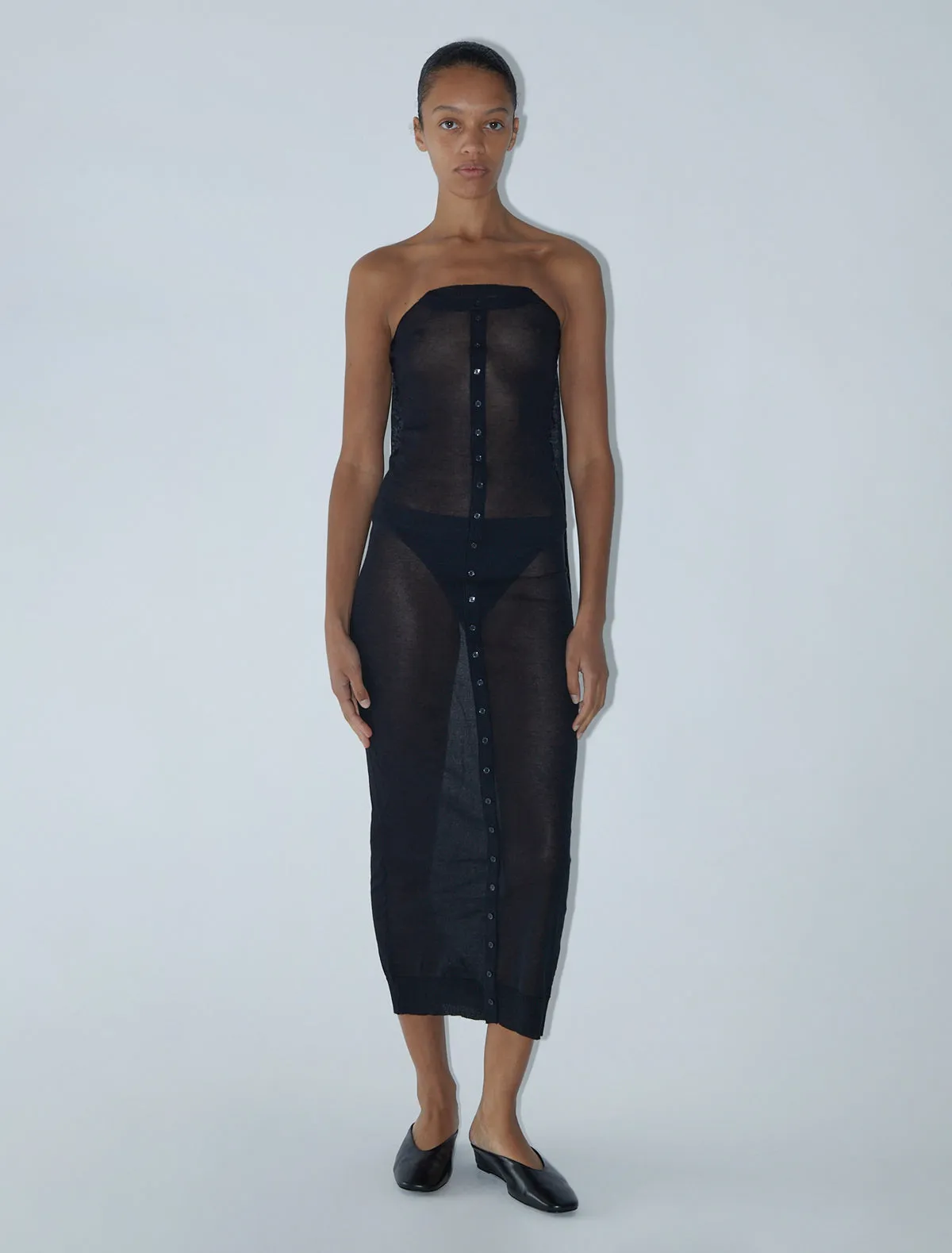 no 2396 / Folded Button Dress sold by Paloma Wool product image thumbnail 3