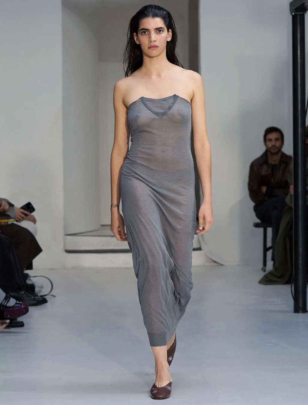 no 2397 / Folded V-Neck Dress sold by Paloma Wool