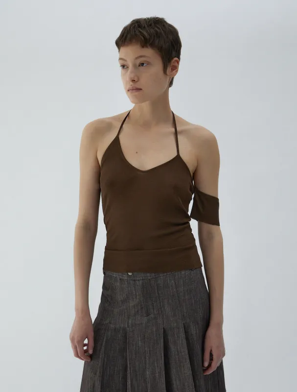 paloma wool ブラウン ハルターネック タンクトップ no 2101 / Ali | Parallel
