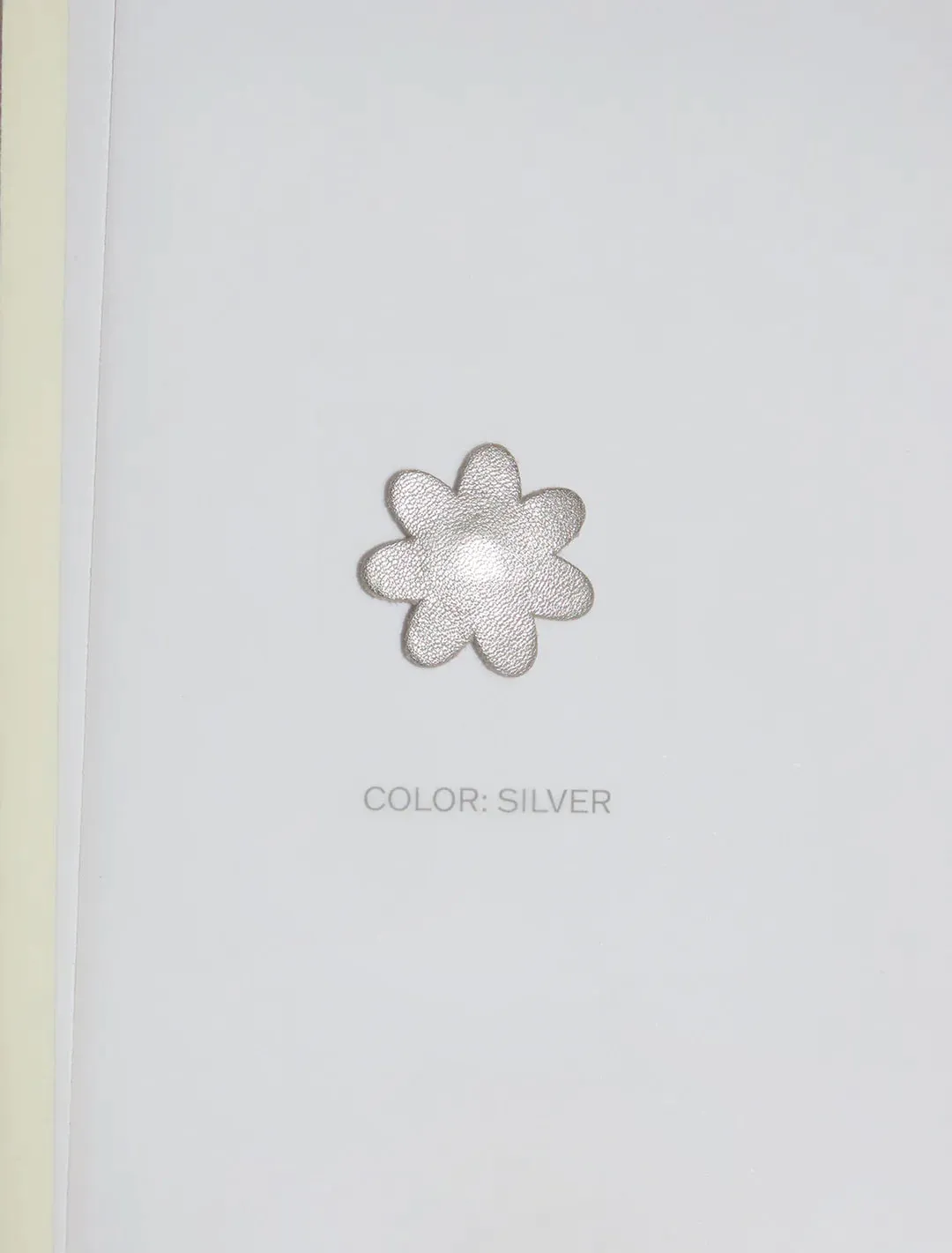 Leather flower snap - silver sold by Paloma Wool