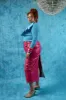 Mei Exaggerated Ruffle Top - Blue sold by Kai Collective