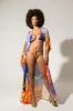 Kaikini Reversible String Printed Bikini Top - Femi Print Purple sold by Kai Collective