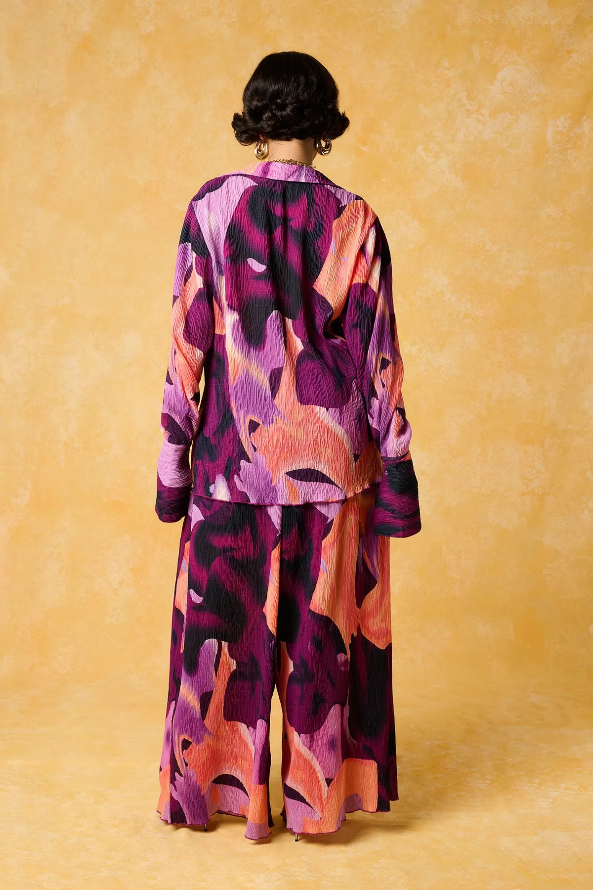 Mawuli Printed Plisse Trousers - Ife Print sold by Kai Collective product image thumbnail 3