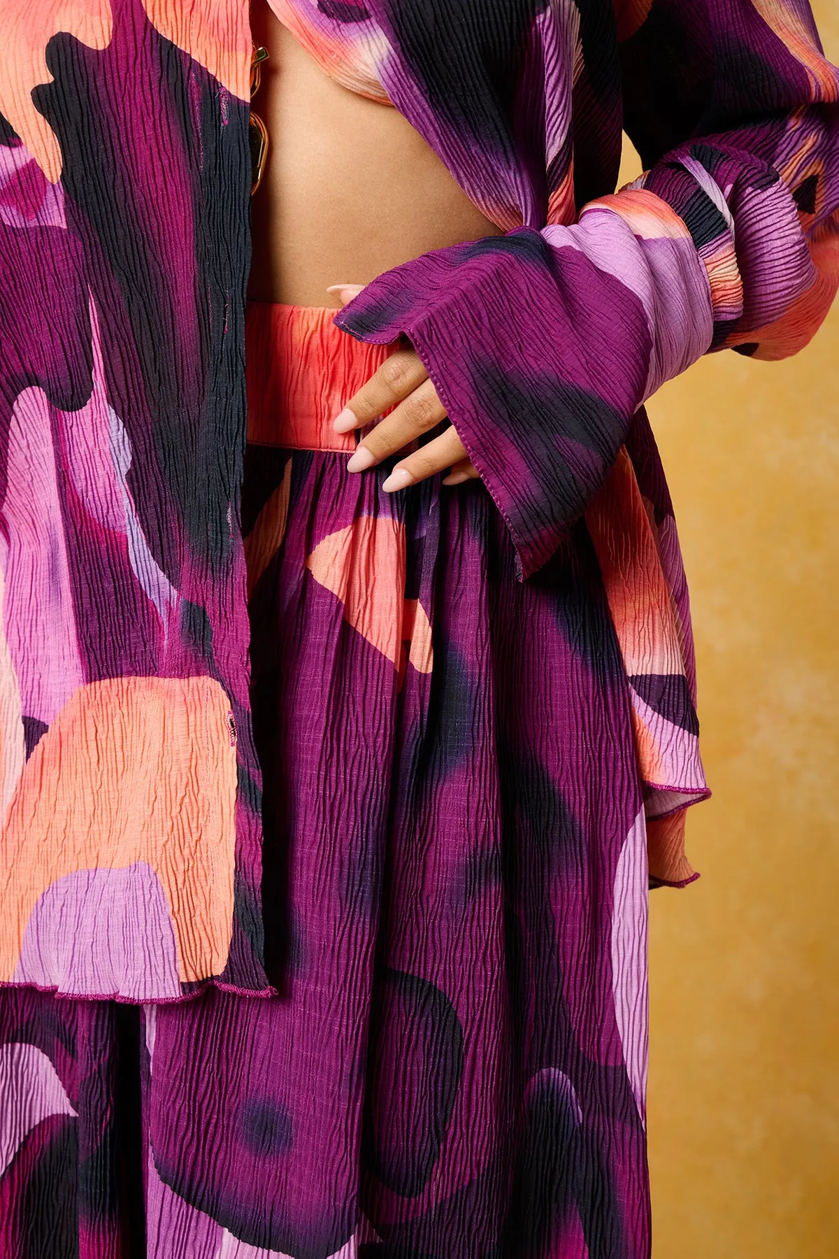 Mawuli Printed Plisse Trousers - Ife Print sold by Kai Collective product image thumbnail 4