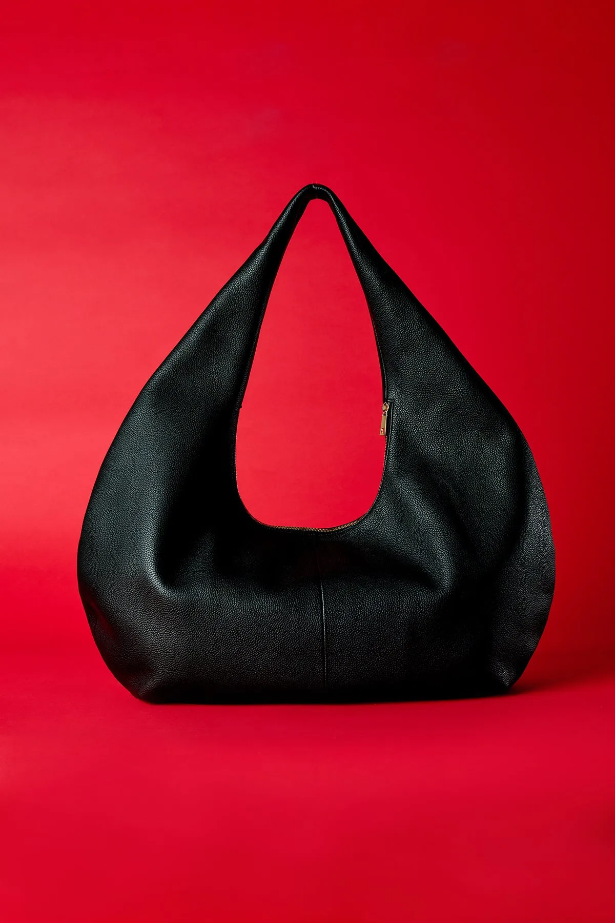 London Togo Leather Maxi Handbag - Black sold by Kai Collective product image thumbnail 3