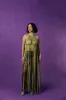 Yumi Faux Suede Laser Cut Top - Pear Green sold by Kai Collective