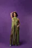 Yumi Faux Suede Laser Cut Top - Pear Green sold by Kai Collective
