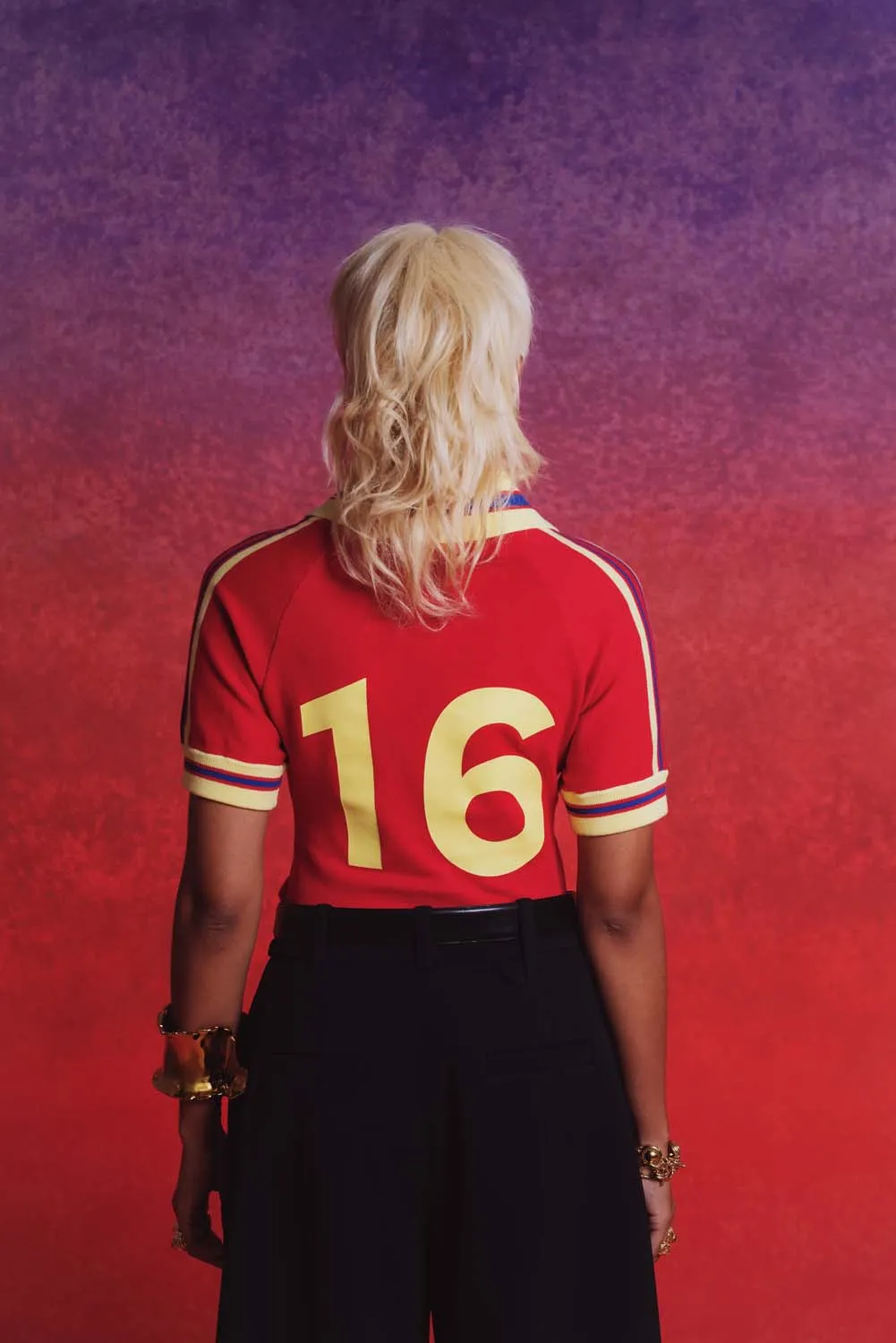 Mita Vintage Style Knitted Logo Jersey - Red sold by Kai Collective product image thumbnail 5