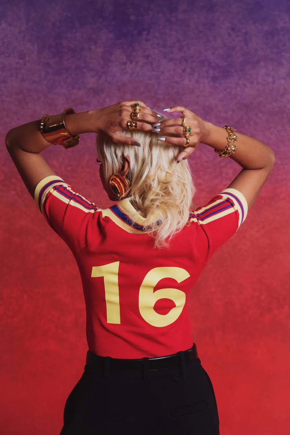 Mita Vintage Style Knitted Logo Jersey - Red sold by Kai Collective product image thumbnail 2