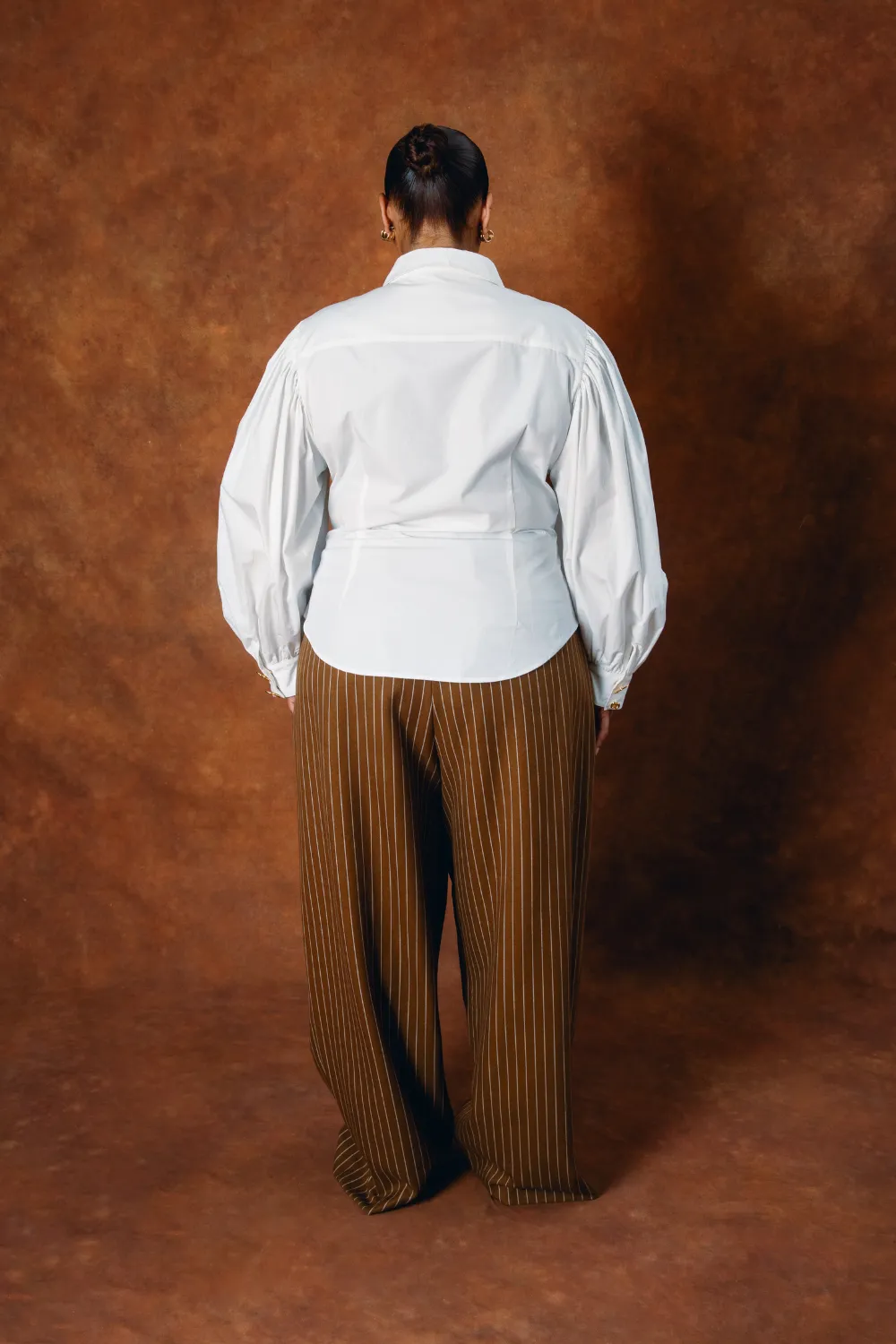 Sloane Sculpted Cotton Shirt - White sold by Kai Collective product image thumbnail 5