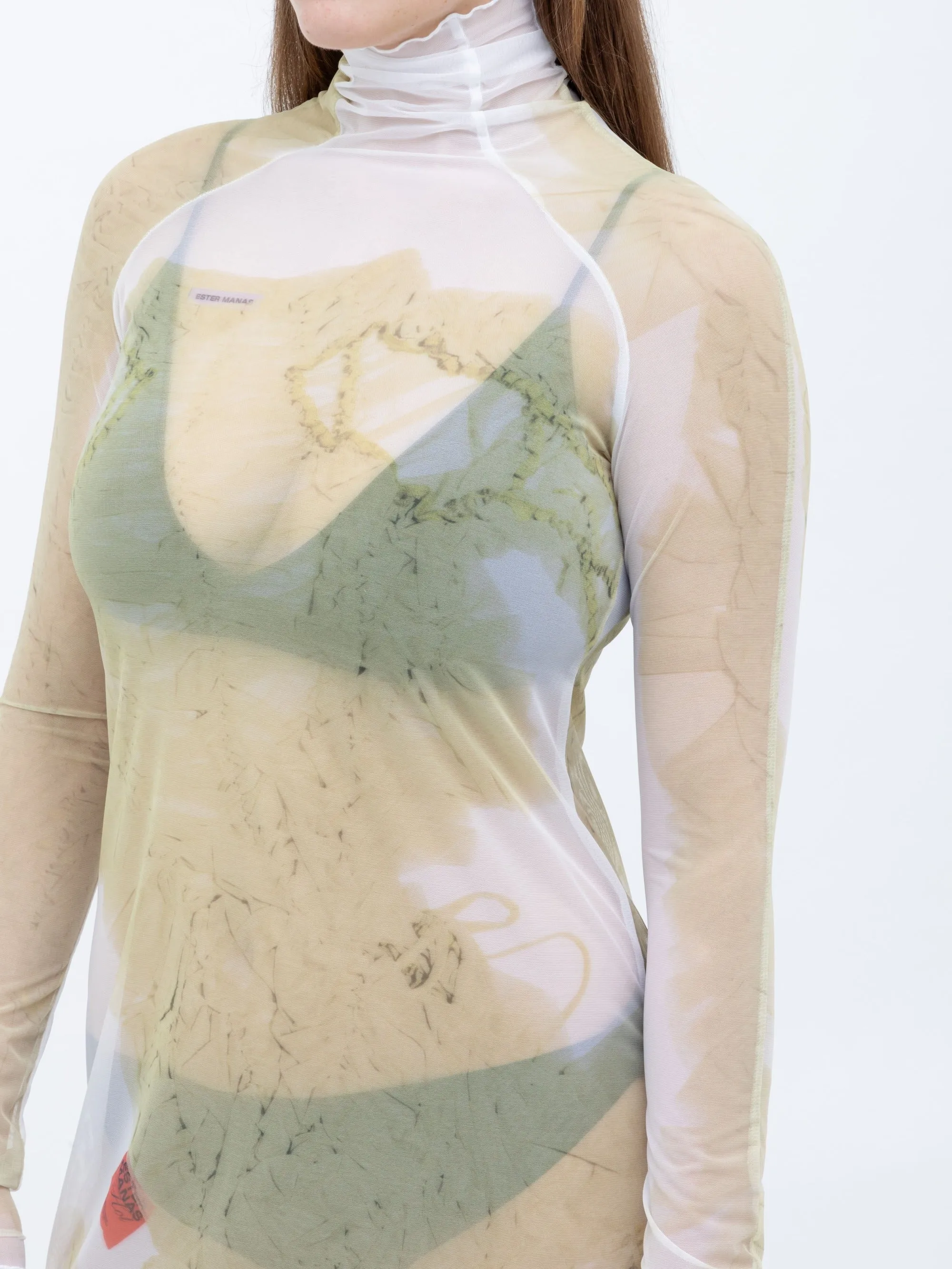 Mesh Print Long Dress sold by Ester Manas product image thumbnail 4