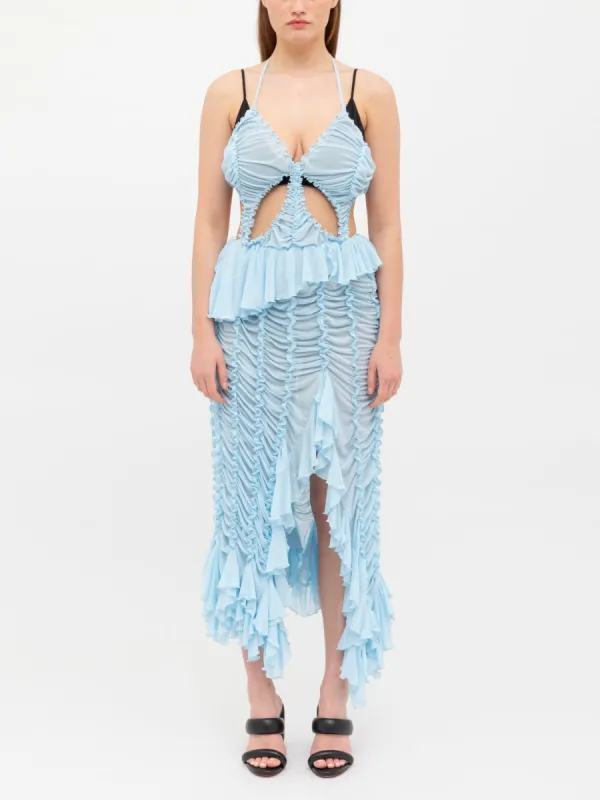 Butterfly Ruched Dress made by Ester Manas