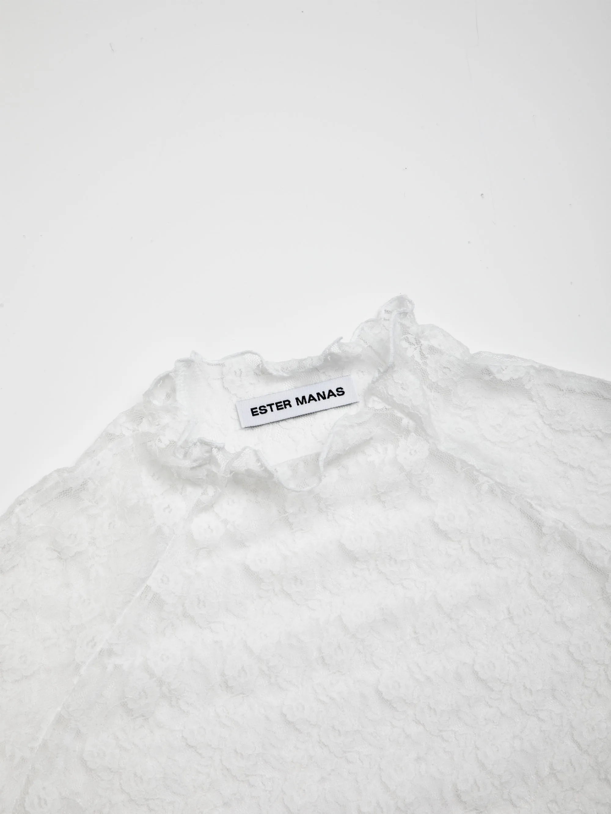 White Floral Lace Top sold by Ester Manas product image thumbnail 2