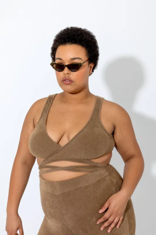 Brown Peephole Bra sold by Ester Manas