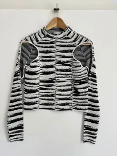 Jacquard Knit Peephole Top sold by Ester Manas